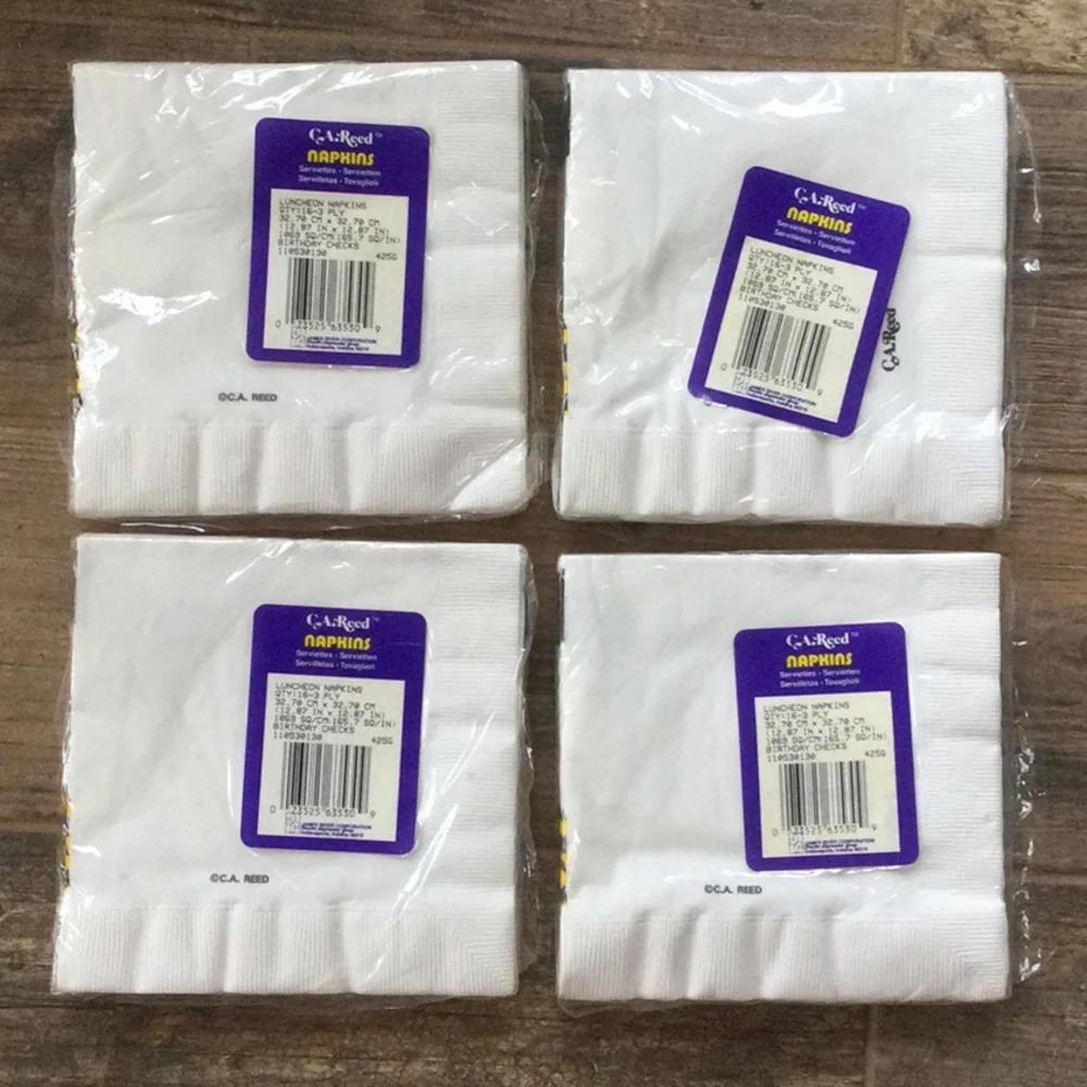 4 packs 30th Birthday Napkins VTG Unopened